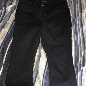 Black ankle jeans
